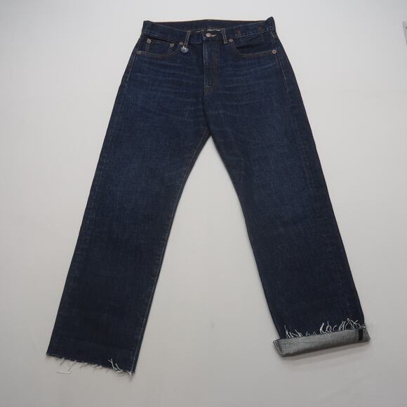 R13 Boyfriend Jeans Size 27 Baggy Oversized Dark Wash Blue - Picture 2 of 12